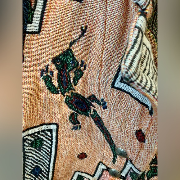 Laguna Casuals vintage 1990s tapestry jacket with geckos 🦎 size Medium - Picture 6 of 9